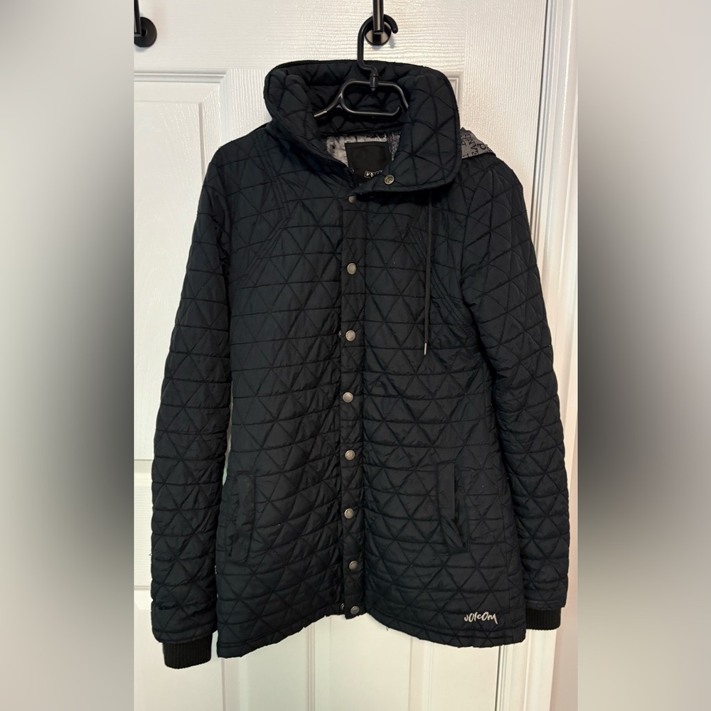 Volcom Black Quilted Jacket